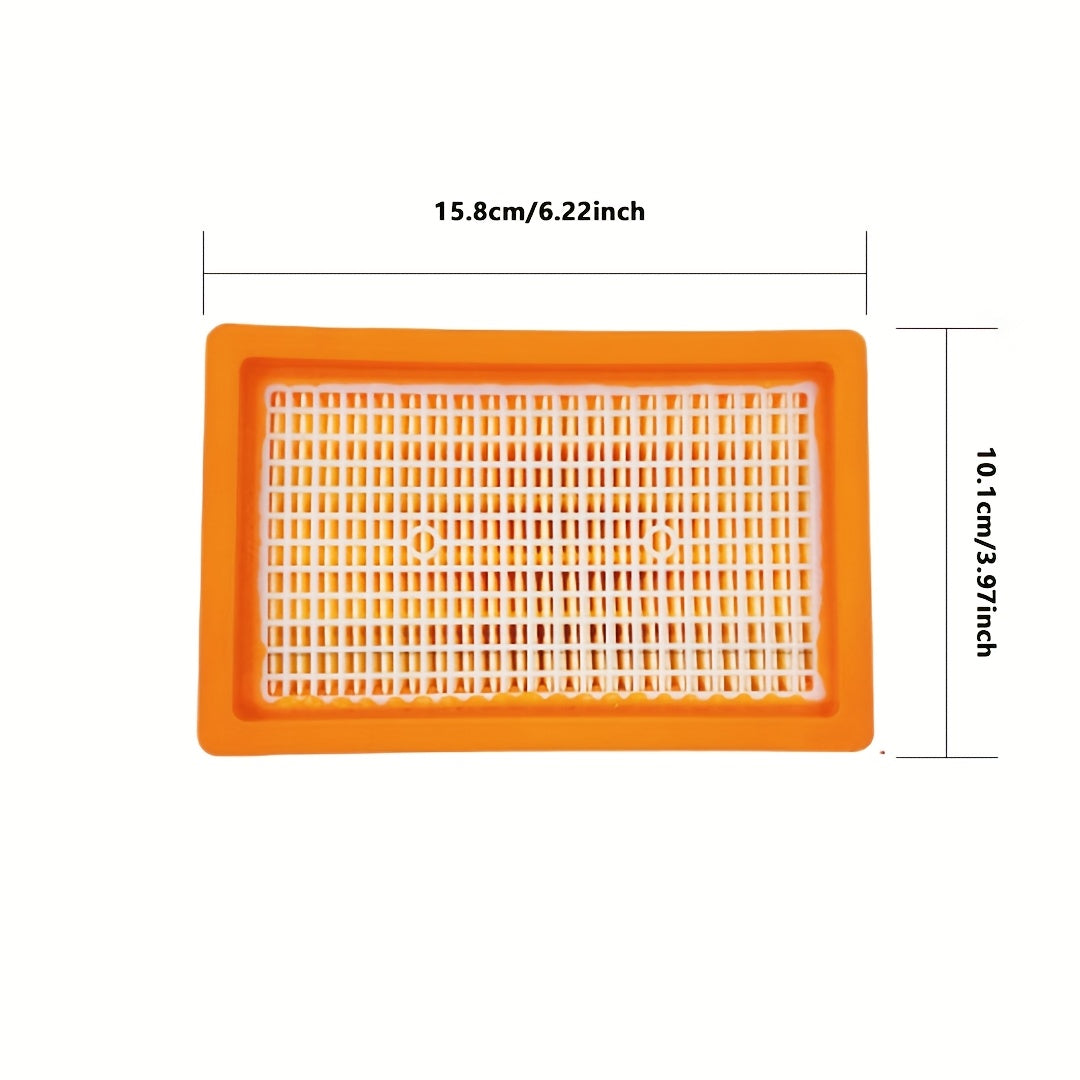 Flat-pleated filter compatible with Karcher MV4/MV5/MV6 & WD4/WD5/WD6 - Long-lasting and simple to replace, suitable for both wet and dry vacuum cleaners, INT