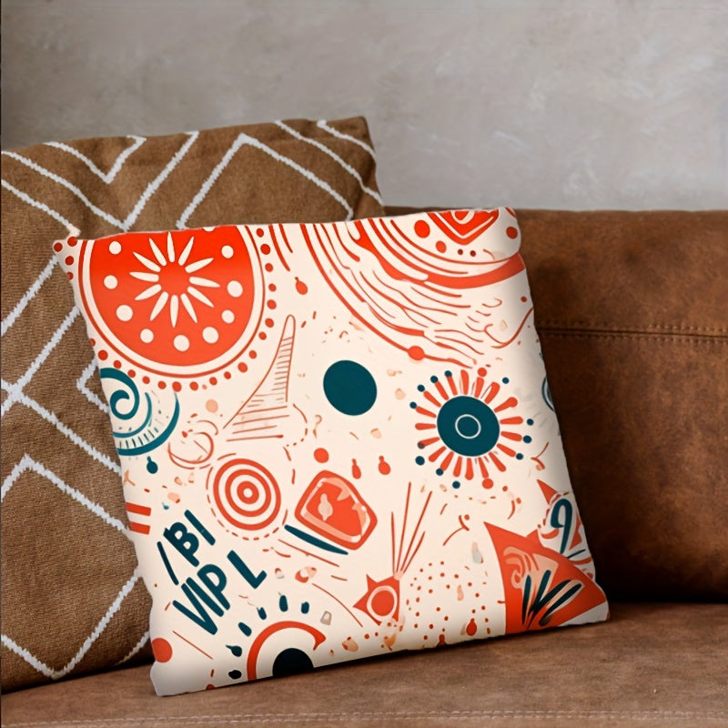 Abstract art pillowcase, perfect for decorating your sofa, bed, car, and home with modern aesthetics. Easily washable in the machine with no pillow core included. Ideal for adding a touch of style to any room.