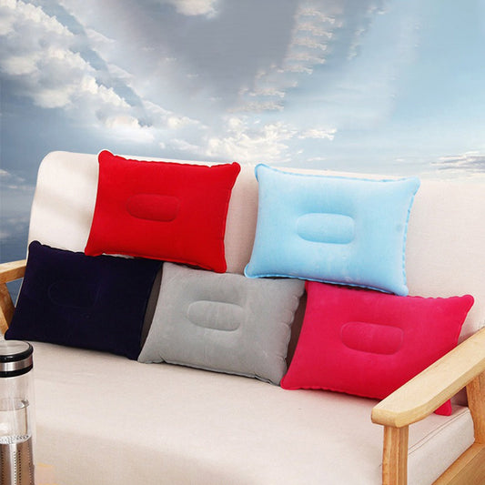 Inflatable pillow for outdoor camping and travel - perfect for a quick nap during your lunch break!