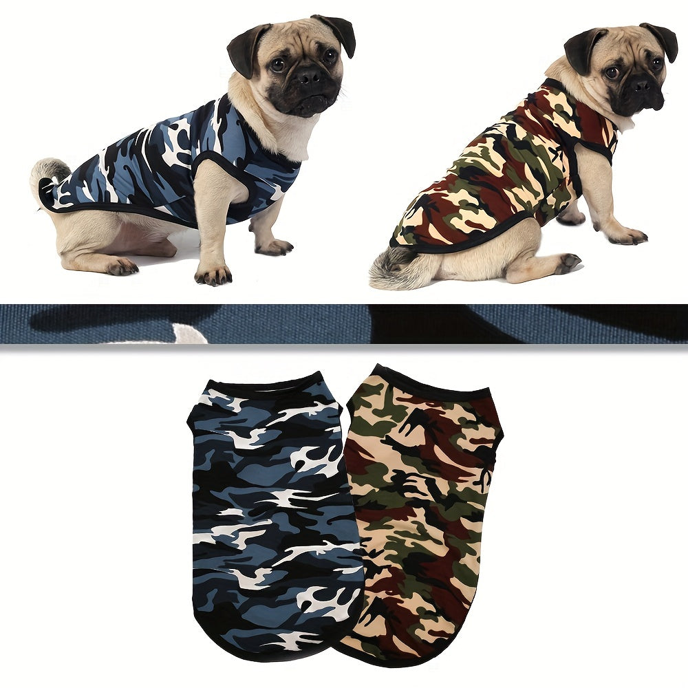 Camouflage Print Dog Vest for Small and Medium Pets