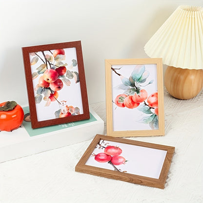 Wooden frame suitable for pictures ranging from 5 to 8 inches, designed for wall mounting. Perfect for studio photos.