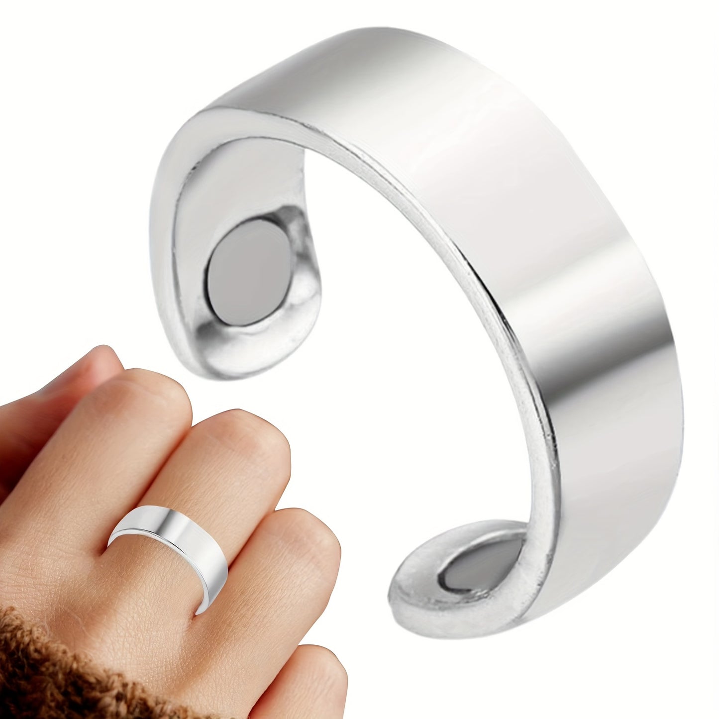 Magnetic ring opens without electricity.