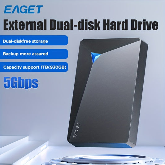 EAGET 1TB USB 3.0 Внешний Портативный Жесткий Диск