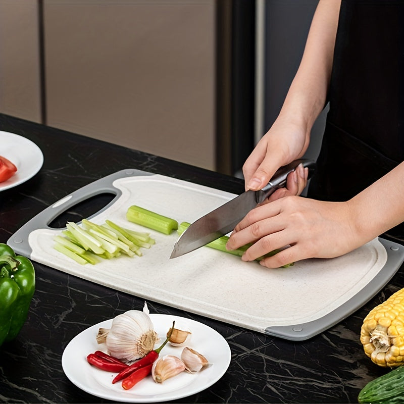 Top Pick: Set of 3 Anti-Slip Plastic Chopping Boards with Colorful Dots, Perfect for Hanging in the Kitchen - Great for Cutting Fruits and Vegetables