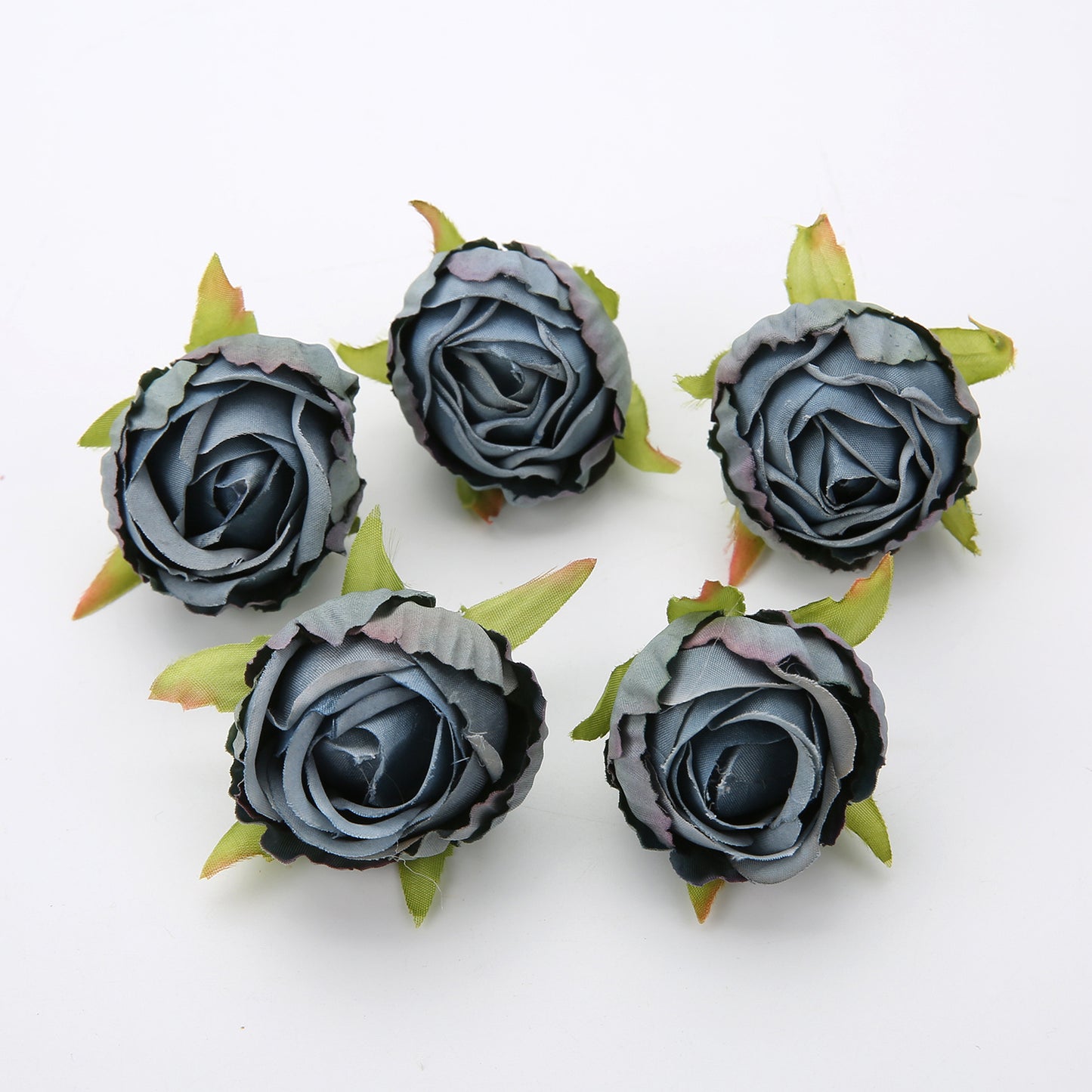 10 pieces of silk tea buds roses for DIY wedding bouquets and Christmas decorations.