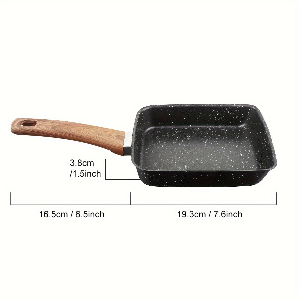 1 pc Cast Iron Skillet for Japanese Tamagoyaki - Create Perfectly Shaped Eggs, Ideal for Breakfast, Pancakes & More - Non-Stick, Long-Lasting, Simple to Clean