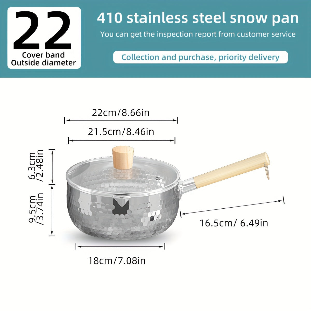 Premium 304 Stainless Steel Saucepan - 1 Piece, Thick, Non-Coated for Healthy Cooking, Ideal for Soups & Children's Meals