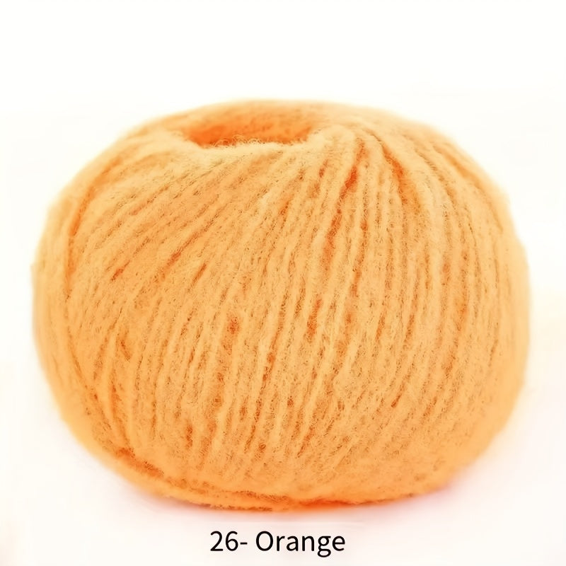 Soft velvet yarn roll made of skin-friendly nylon fiber, 40g mixed color, perfect for DIY hand-knitted plush items like dolls, scarves, blankets, hats, and small accessories.