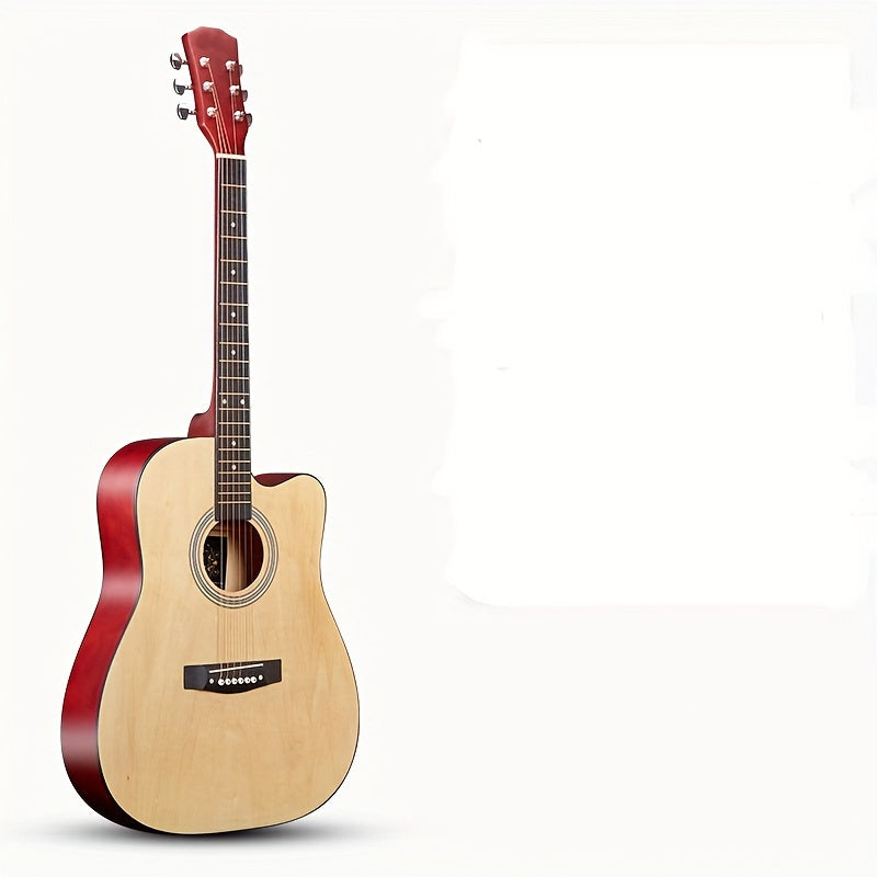 41-Inch Basswood Acoustic Guitar with Gig Bag, 21 Frets, Tuning Pegs, ABS Nut, Matte Finish, Steel Strings.