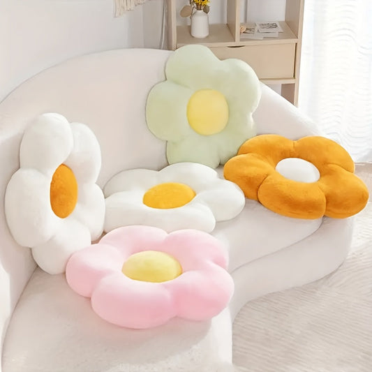 Get your hands on this adorable flower-shaped pillow that is both cute and comfortable. This versatile floor pillow is perfect for adding a touch of style to your sofa, couch, or bedroom décor. It also makes a great Halloween or Christmas gift idea.