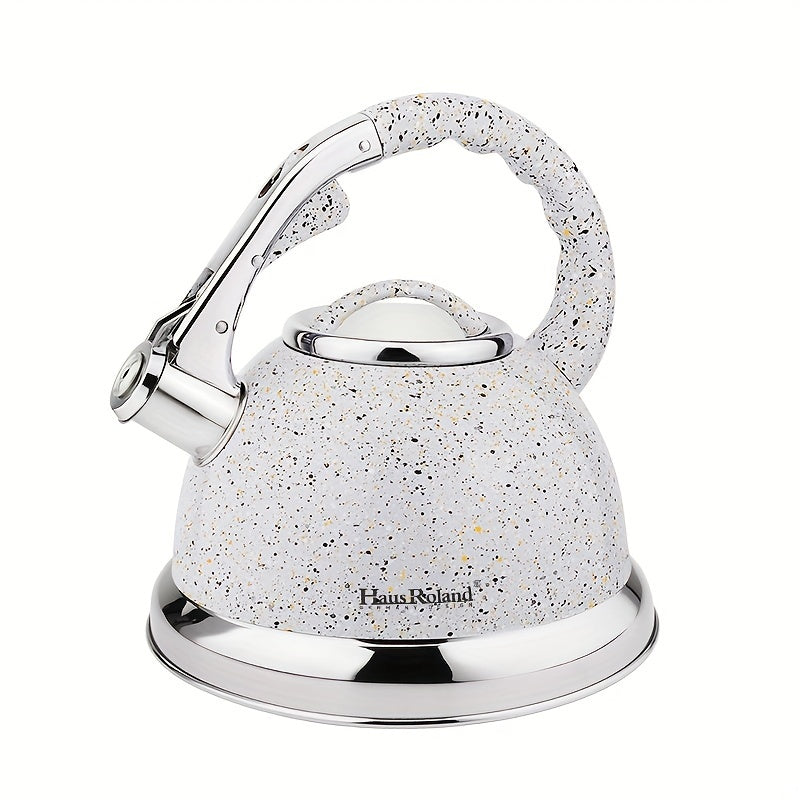 HausRoland's Stainless Steel Whistling Kettle: Ideal for Gas Stoves, No Electricity Required, Great for Kitchen and Dining Use