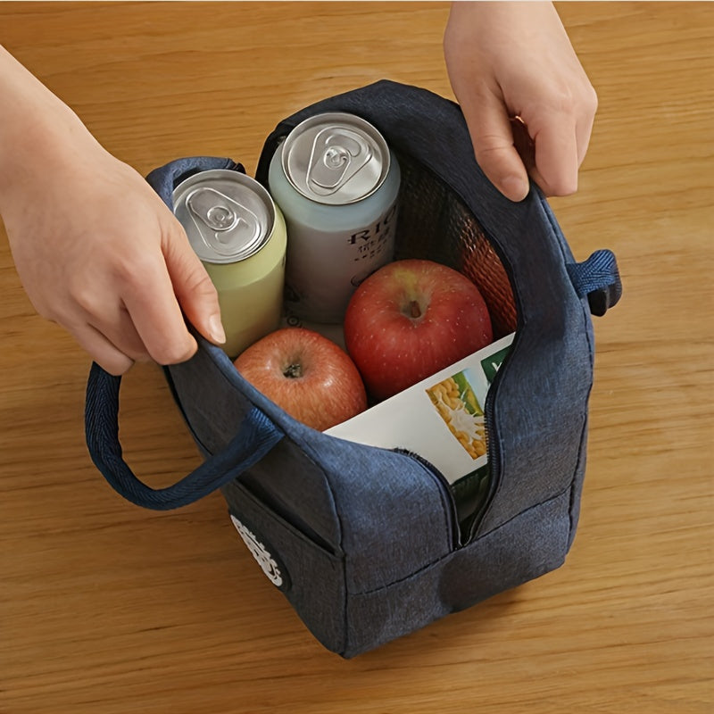 Sturdy Oxford Cloth Lunch Bag with Generous Insulation - Great for Work, School, Outdoor Adventures &picnics.