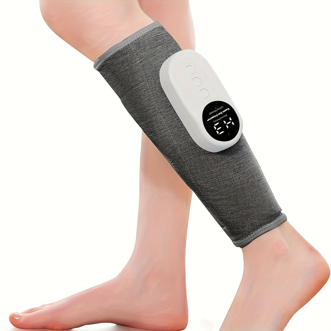 1pc/2pcs Air Compression Leg Massager with Heat, USB Rechargeable, 3 Intensity Levels, 3 Heat Settings, Portable Wireless Calf Massager.