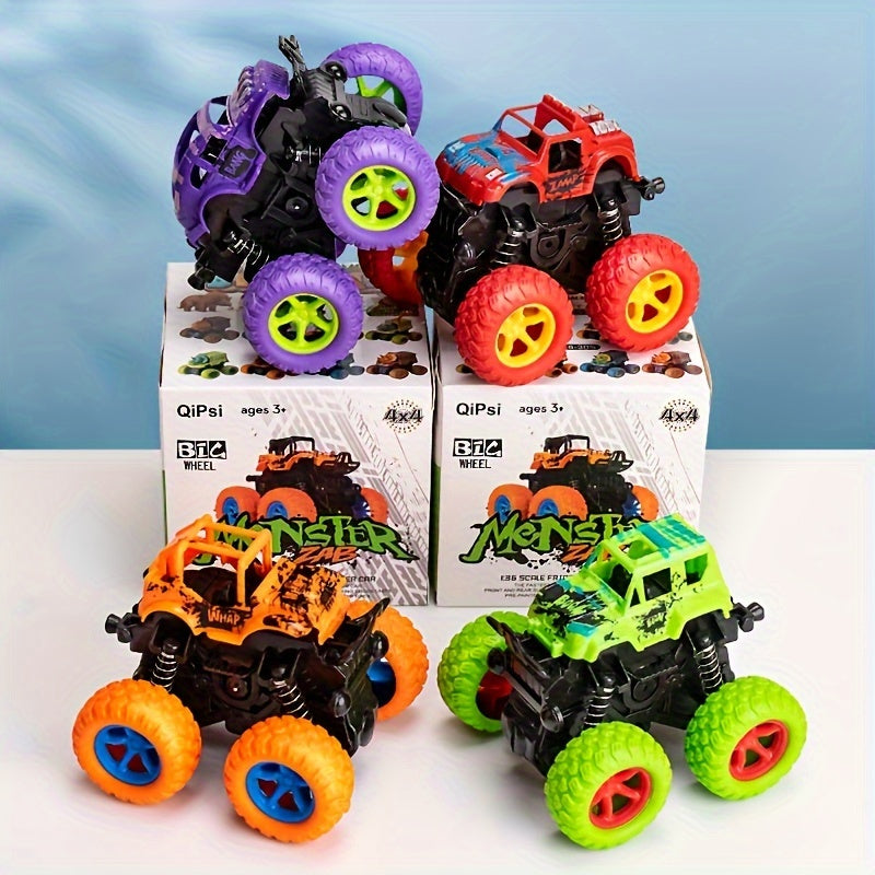 Inertia Off-Road Toy Climbing Car Model for Youngsters with Four-Wheel Drive and Random Patterns.