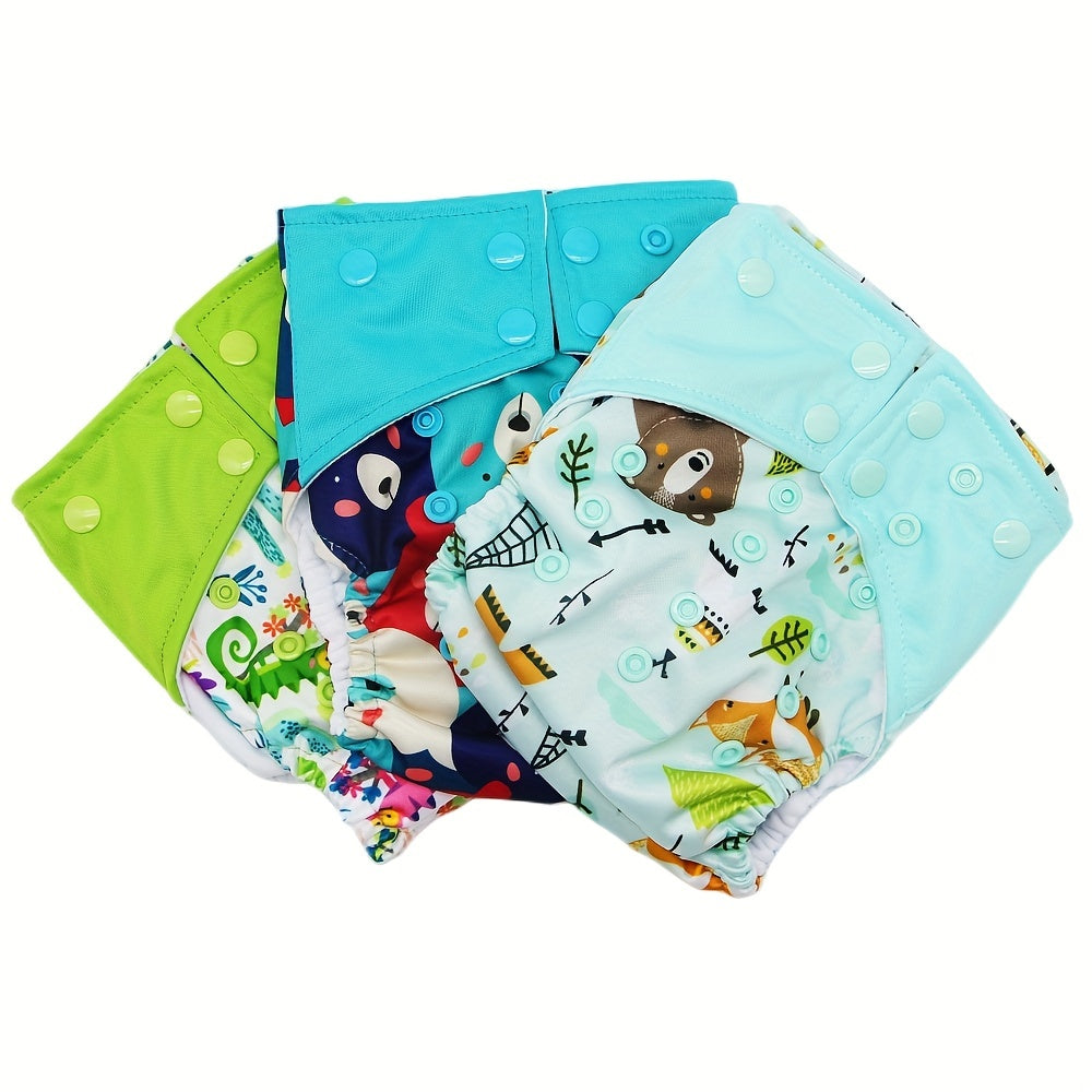 Get the Asenappy 3-piece set of top-quality cloth diapers designed for infants aged 0-2 years old. These diapers are washable, reusable, and fully adjustable to fit babies weighing between 2.99KG and 15.01KG.