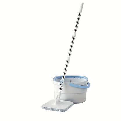 This all-in-one cleaning tool includes a handheld mop with bucket, two microfiber mop heads, a rotating floor cleaner, and a dust mop. It is perfect for all-purpose wet and dry cleaning in various areas of the house, such as the home, kitchen, bathroom