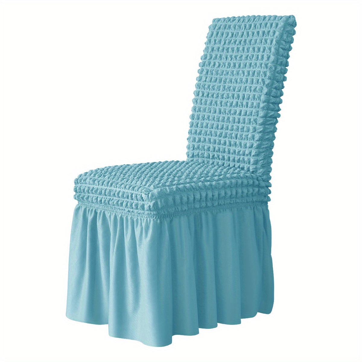 Elegant Bubble Grid Slipcover for Dining Chairs - Ideal for Weddings, Dining Rooms, Offices, Banquets, and Home Decor