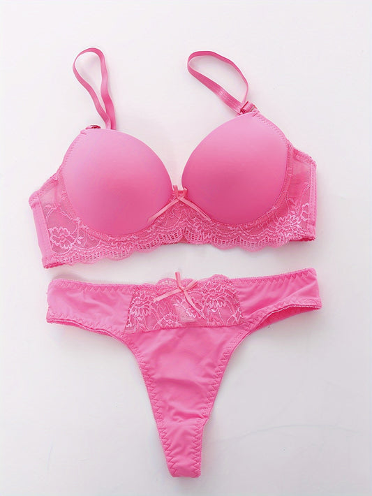 Lace bra set for women