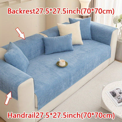 Chenille Sofa Cover suitable for armchairs to 4-seater sofas, pet-friendly, non-slip, machine washable - 1pc.