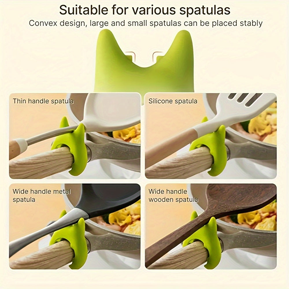 Kitchen Spatula Rack available in 2, 4, 6, 8, or 10 pieces. This Creative Integrated Spatula Rack is designed to prevent scalds and pot spills. Keep your kitchen organized with this convenient storage rack for spatulas. A must-have kitchen gadget that