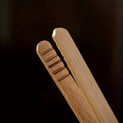 Bamboo Tea Clip (Carbonized Edition) - Father's Day Bamboo Tea Tongs - Ideal for Gift-giving and Tea Ceremonies