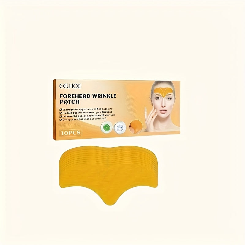 10 Collagen forehead & eye wrinkle patches hydrate and firm skin for all skin types, alcohol-free.