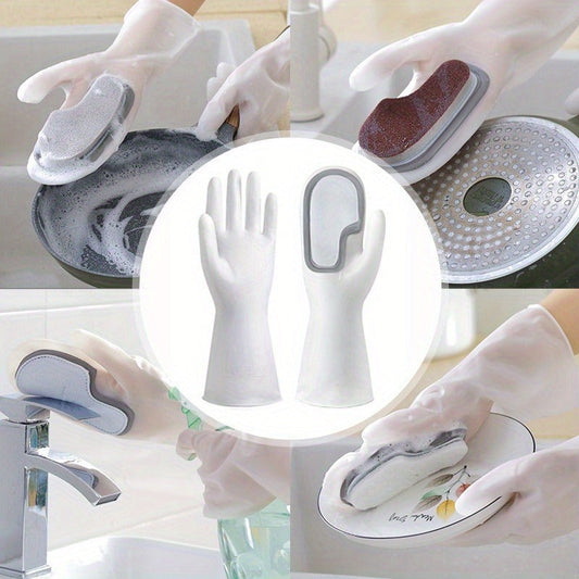 Magic Scrub Dishwashing Gloves are a versatile option for cleaning various areas including the kitchen, bathroom, and outdoors. They are water resistant and lead-free.