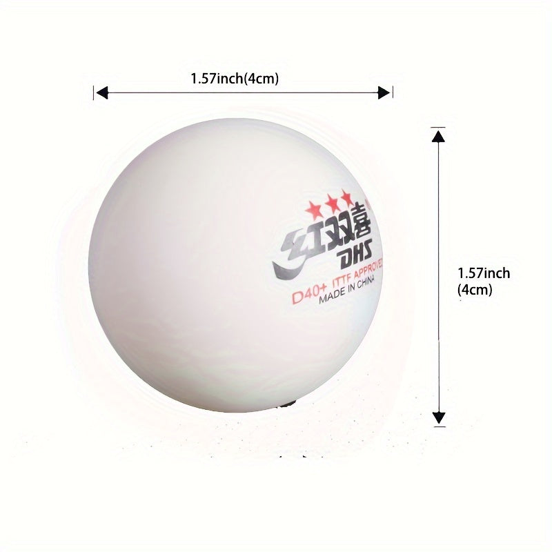 Red Double Happiness Three Stars Table Tennis Competition ping pong ball.