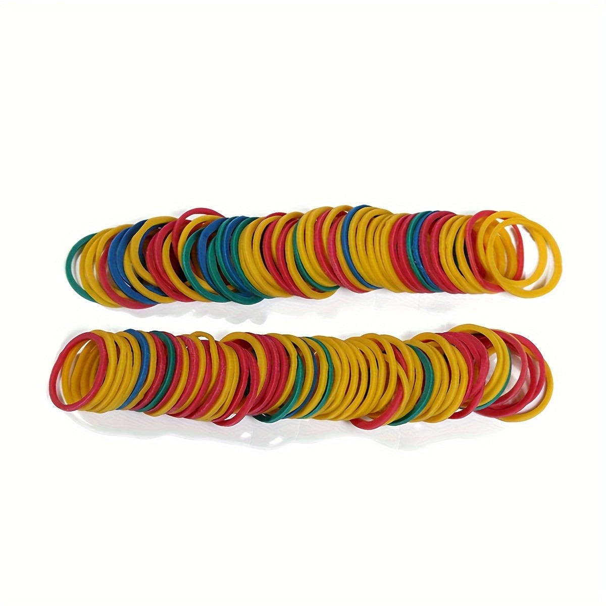 500-2000 natural rubber mini elastic bands, multicolor, 16mm diameter, for office and school use, braiding