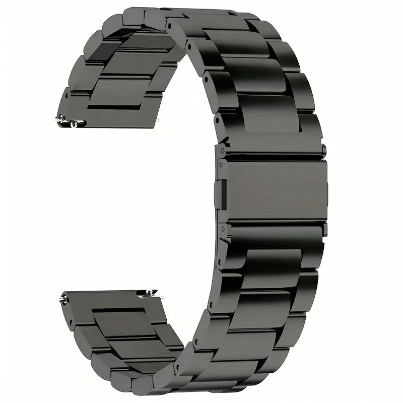 Stainless Steel Band in 20mm and 22mm, Compatible with Smartwatches and Traditional Watches