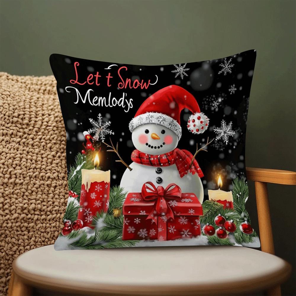 Get into the holiday spirit with our Christmas Throw Pillow Covers. Available in a rich variety of designs, these covers add warmth and elegance to any living room, sofa, office chair, or waist cushion. Perfect for home decor, room decor, and measuring