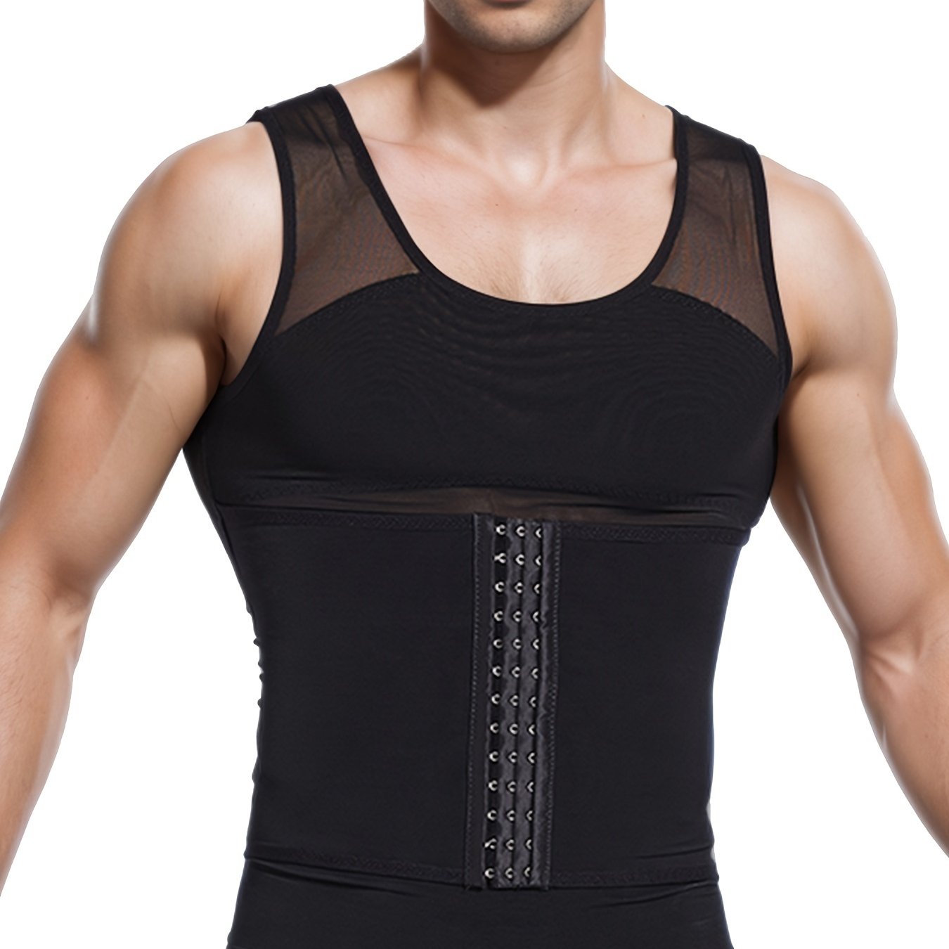 Men's Slimming Corset Compression Vest - Tummy Shaper, Sweatproof and Breathable Abdominal Binder