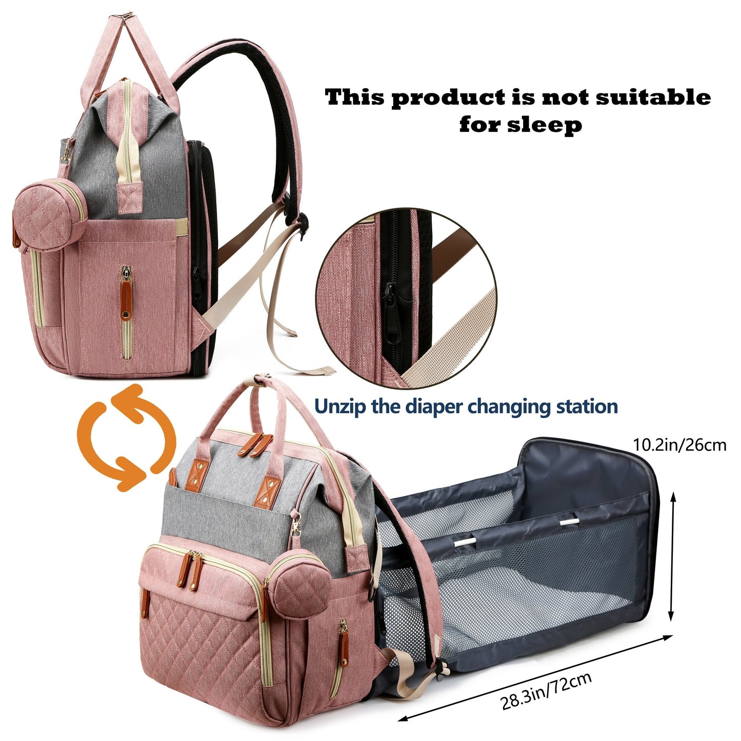 Get the Lamroro Diaper Bag Backpack, a stylish and functional bag with a built-in changing station. This multifunctional, waterproof travel backpack is perfect for any occasion, making it a great gift for Christmas, Halloween, Thanksgiving, or any other