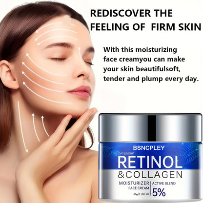 Alcohol-free Retinol & Collagen Firming Cream and Hydrating Serum Set suitable for all skin types.