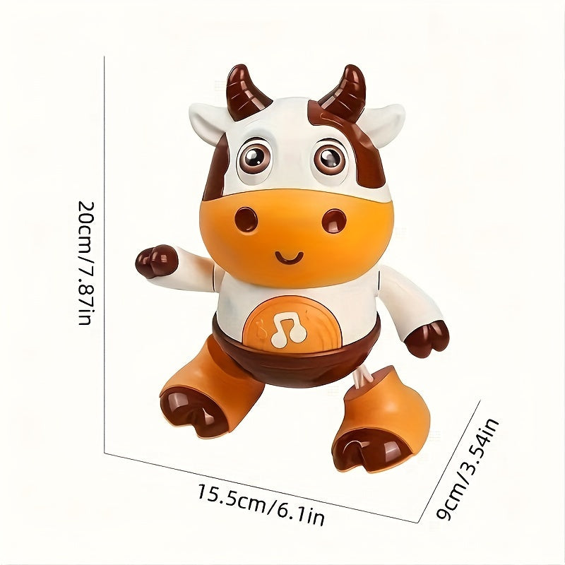 Cow Toy that Sings and Dances with Interactive Features, Musical Lights, Perfect for Kids of All Genders, Great for Christmas and Halloween, Made of Colorful Plastic