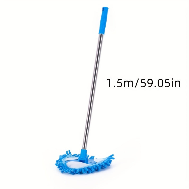 Telescopic Triangle Cleaning Mop - The Ultimate Multi-Surface Dust Removal Tool with a Long Handle and No Dead Corner, Made of Durable Plastic for Every Area of Your Home and Car