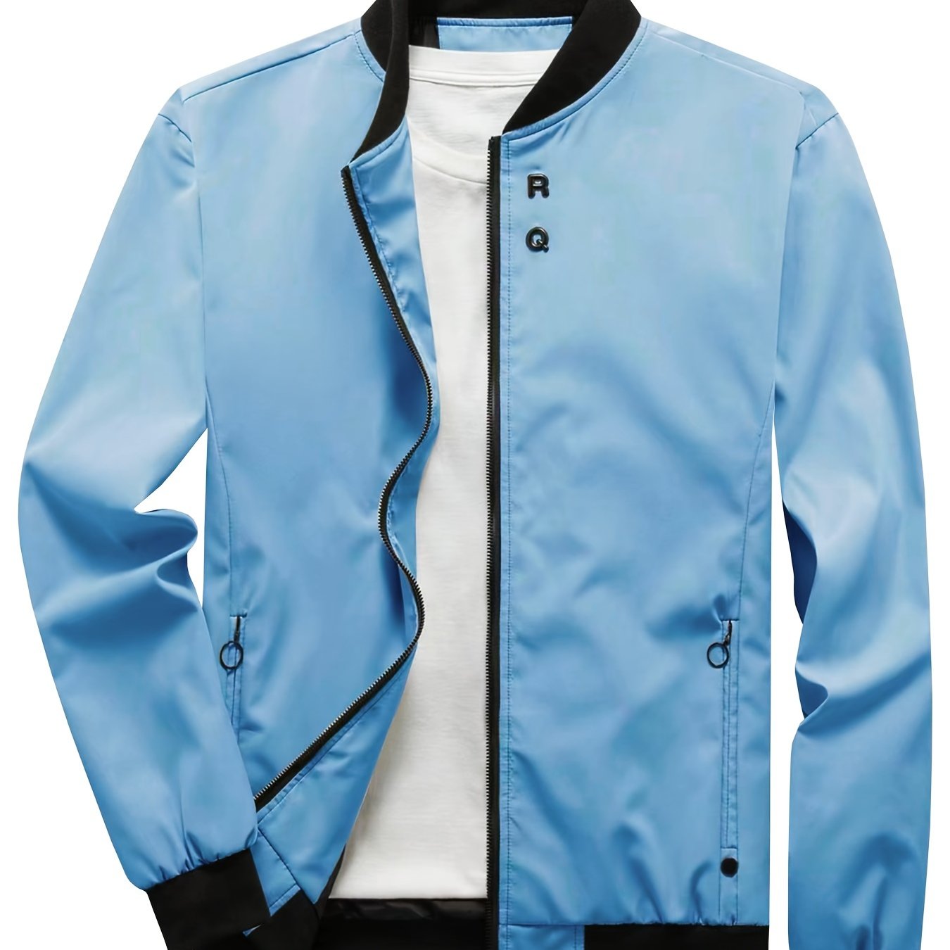 Versatile and comfortable men's casual zipper jacket tops are trendy.