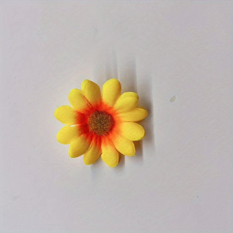 100/200 pieces of artificial daisy flowers, 4cm sunflower heads for decor.