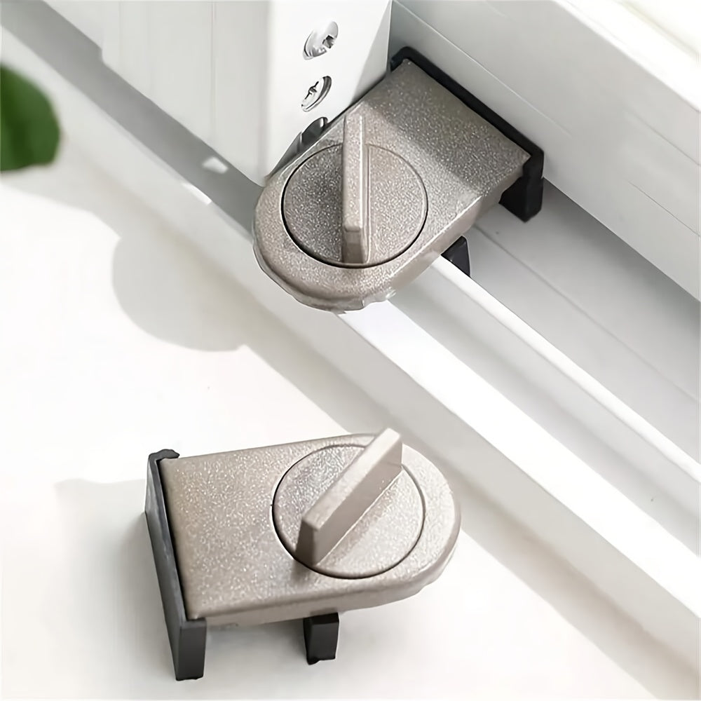 Adjustable Sliding Window & Door Lock by COZYPANDA - Made of Aluminum Alloy with Anti-Pinch Safety Wedge for Home, Office, and Car - Available in a Variety of Colors