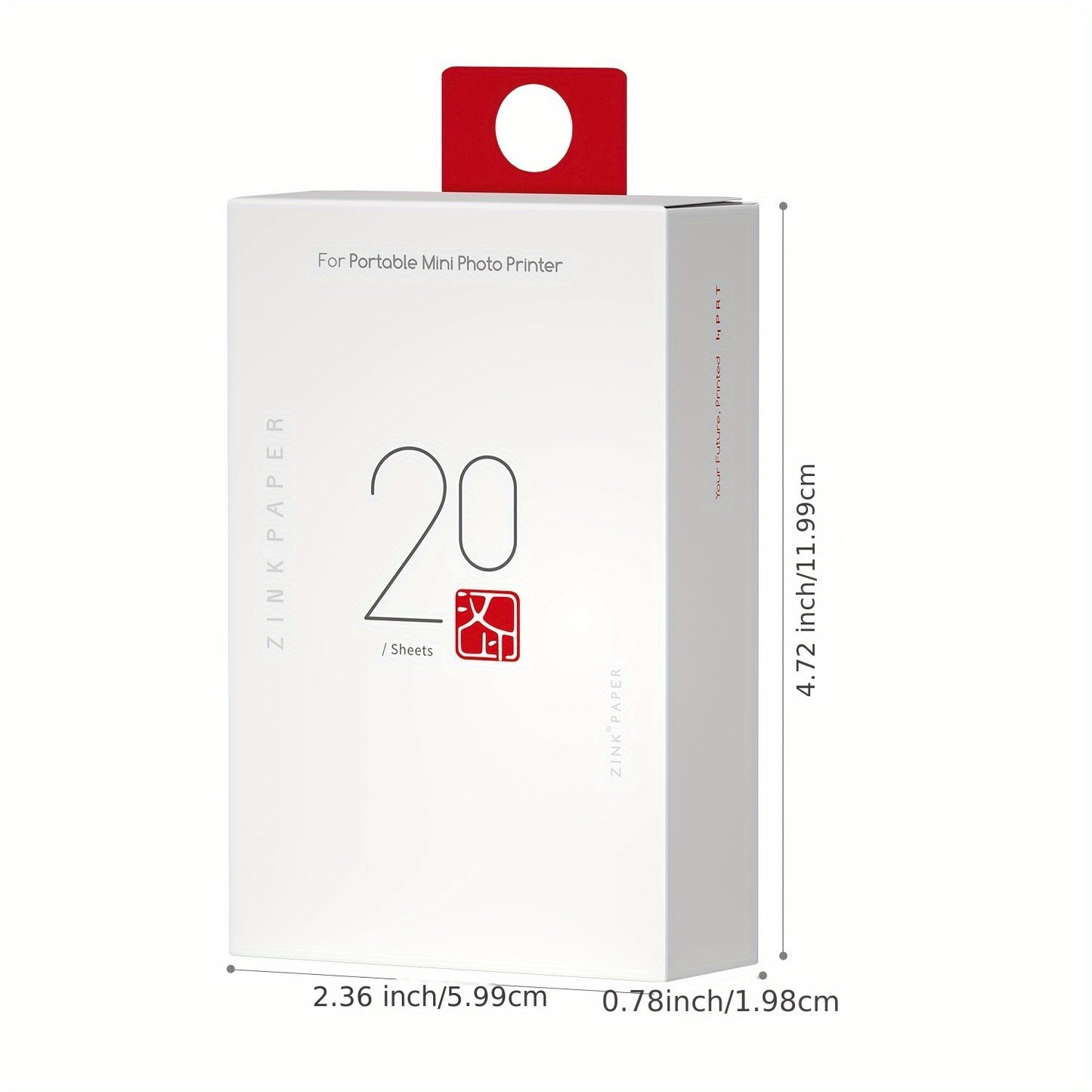 MT53 Photo Printer Special Photo Paper with adhesive backing available in 20 or 50 sheet options (printer not included, must be purchased separately).