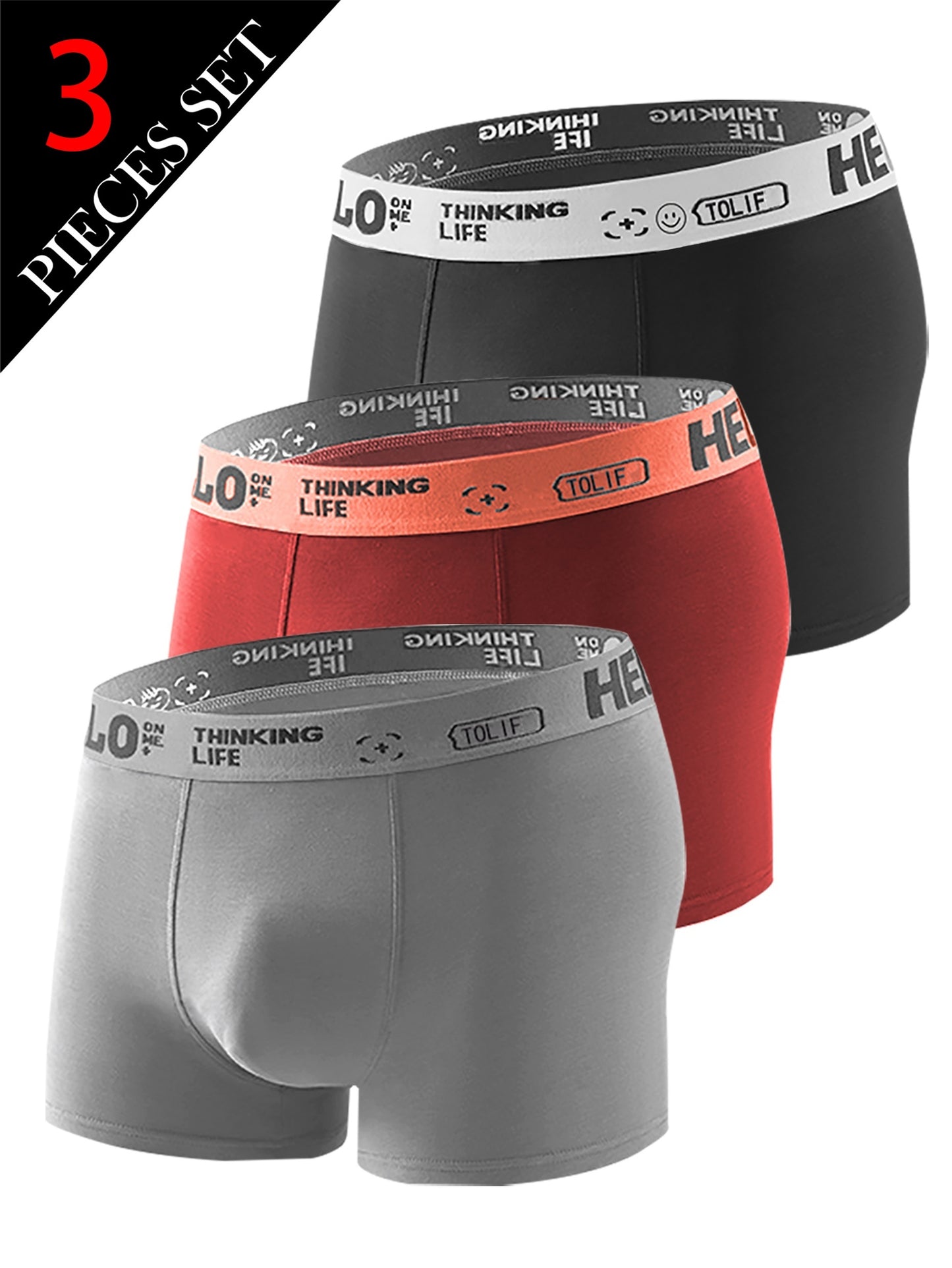 Men's cotton underpants with medium elasticity and flat corners, in a large size.