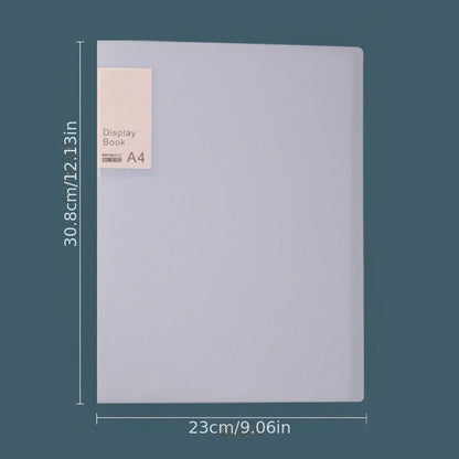 100 A4 size transparent PP plastic file folders - multi-layer organizer for office, art, photos, & collectibles storage.