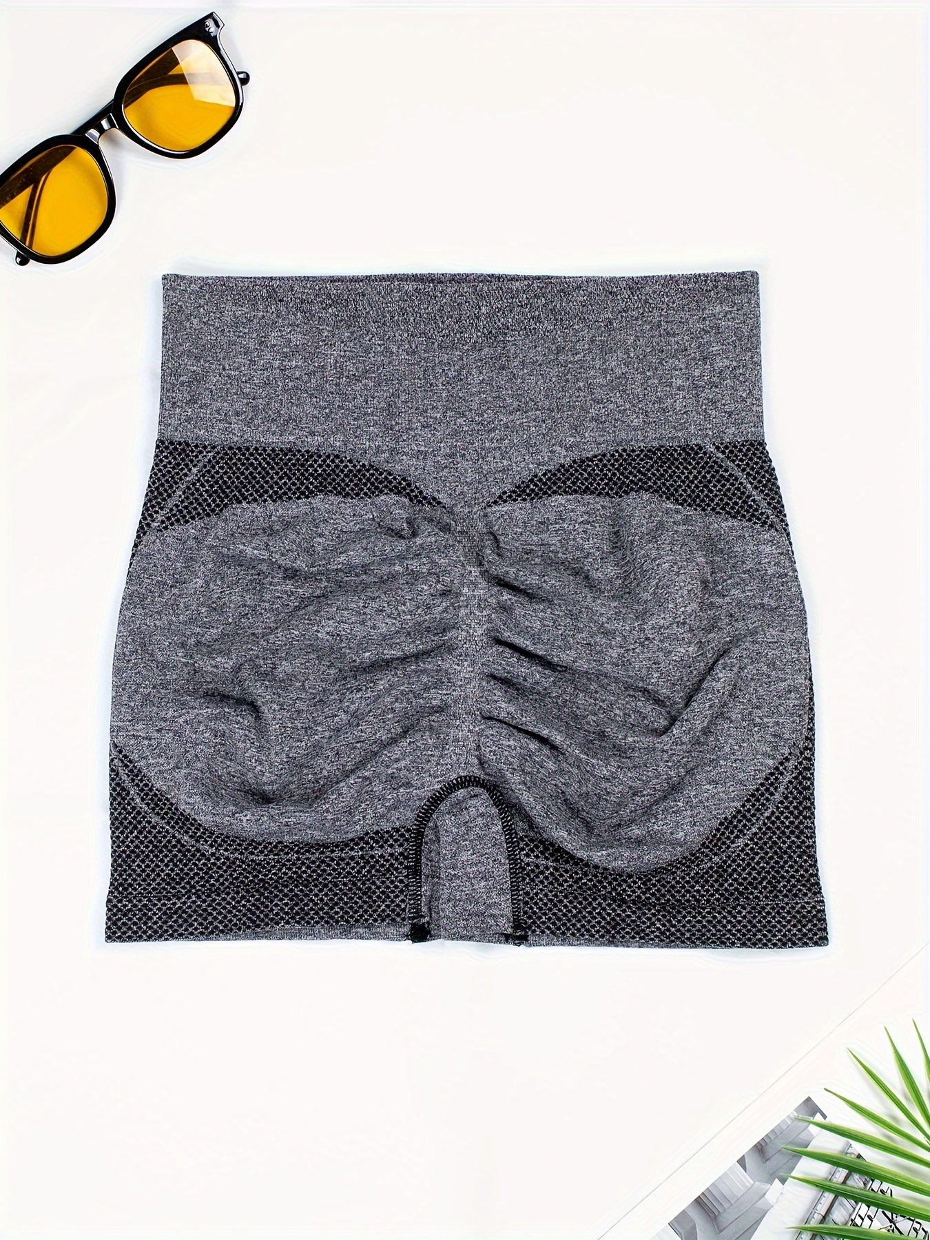 Yoga shorts with high waist, tummy control, and butt lift for women, offers seamless comfort and breathability.