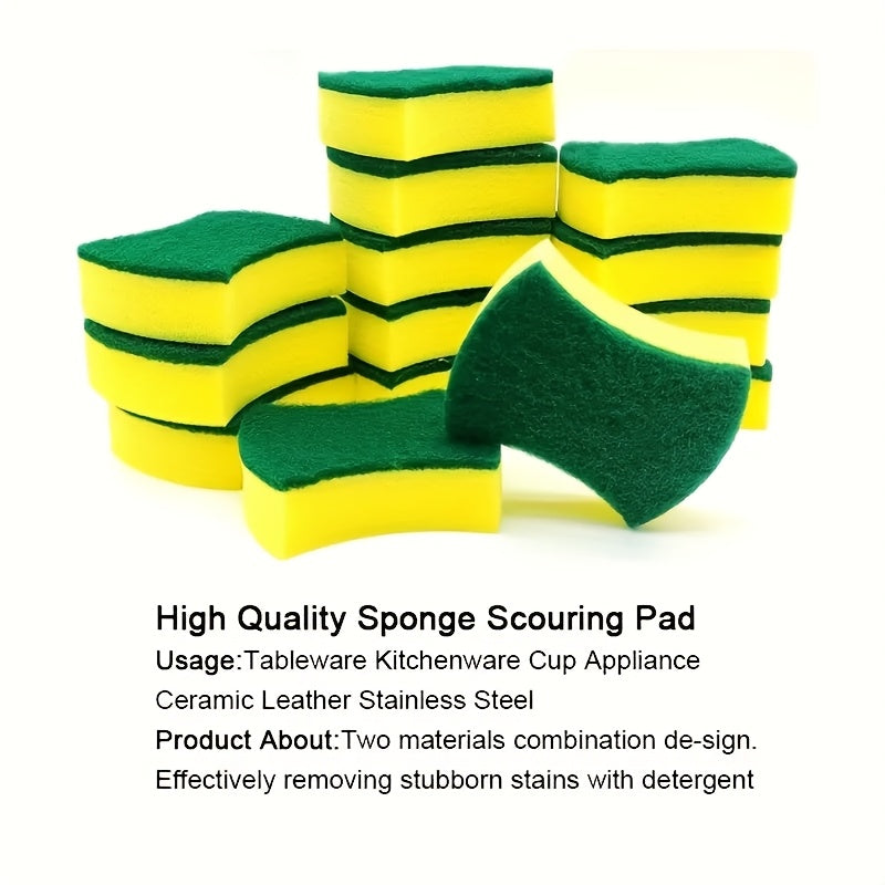 Get ready for the new semester with our versatile cleaning sponge! This double-sided scrubbing pad is perfect for all your home cleaning needs, from dishes to kitchen surfaces. Made with high-quality materials, this durable and scratch-free sponge wipe