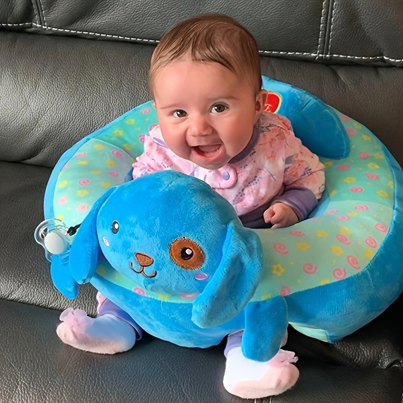 Soft PVC Learning Chair for Youngsters - Cozy Elephant Plush Support Seat, Ideal Christmas Gift in Pink/Purple/Green/Blue - Youngsters Chair