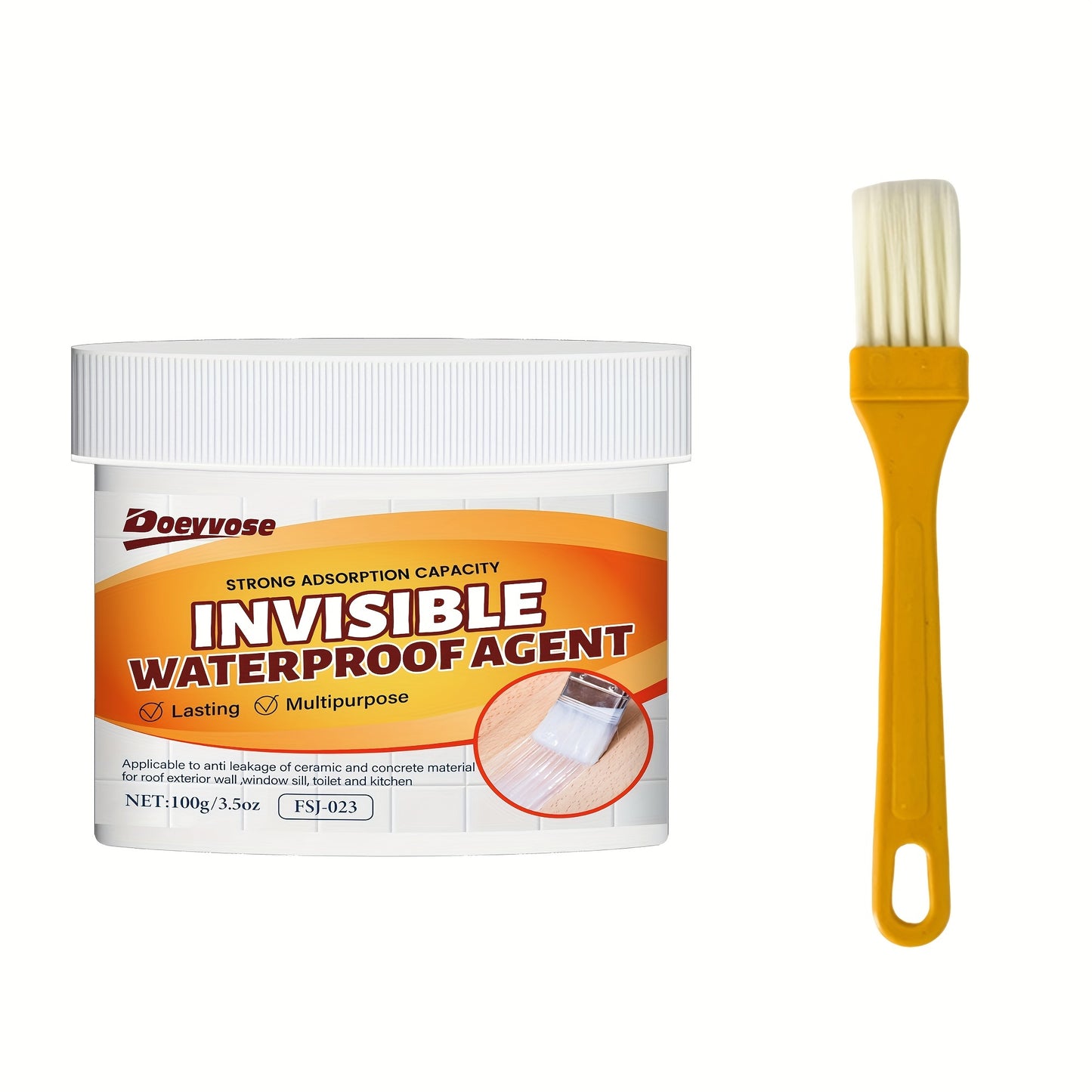 Doeyvose's Ultra-Strong Adhesive Waterproof Sealant provides invisible heat insulation for bathrooms, toilets, floors, walls, ceilings, showers, and tiles.