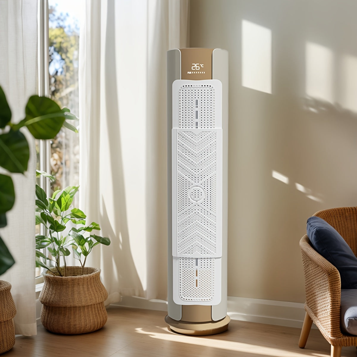 Возьмите в руки Pure White Vertical Plastic Panel Adjustable Air Conditioner Wind Blocker для комфортной домашней обстановки без необходимости в электричестве. Легко устанавливается и идеально подходит для создания уютной атмосферы.