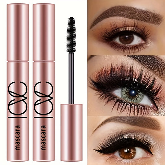 Waterproof 4D mascara in black for voluminous and lengthened lashes that is non-caking and easy to remove with makeup remover. Ideal for all skin types.