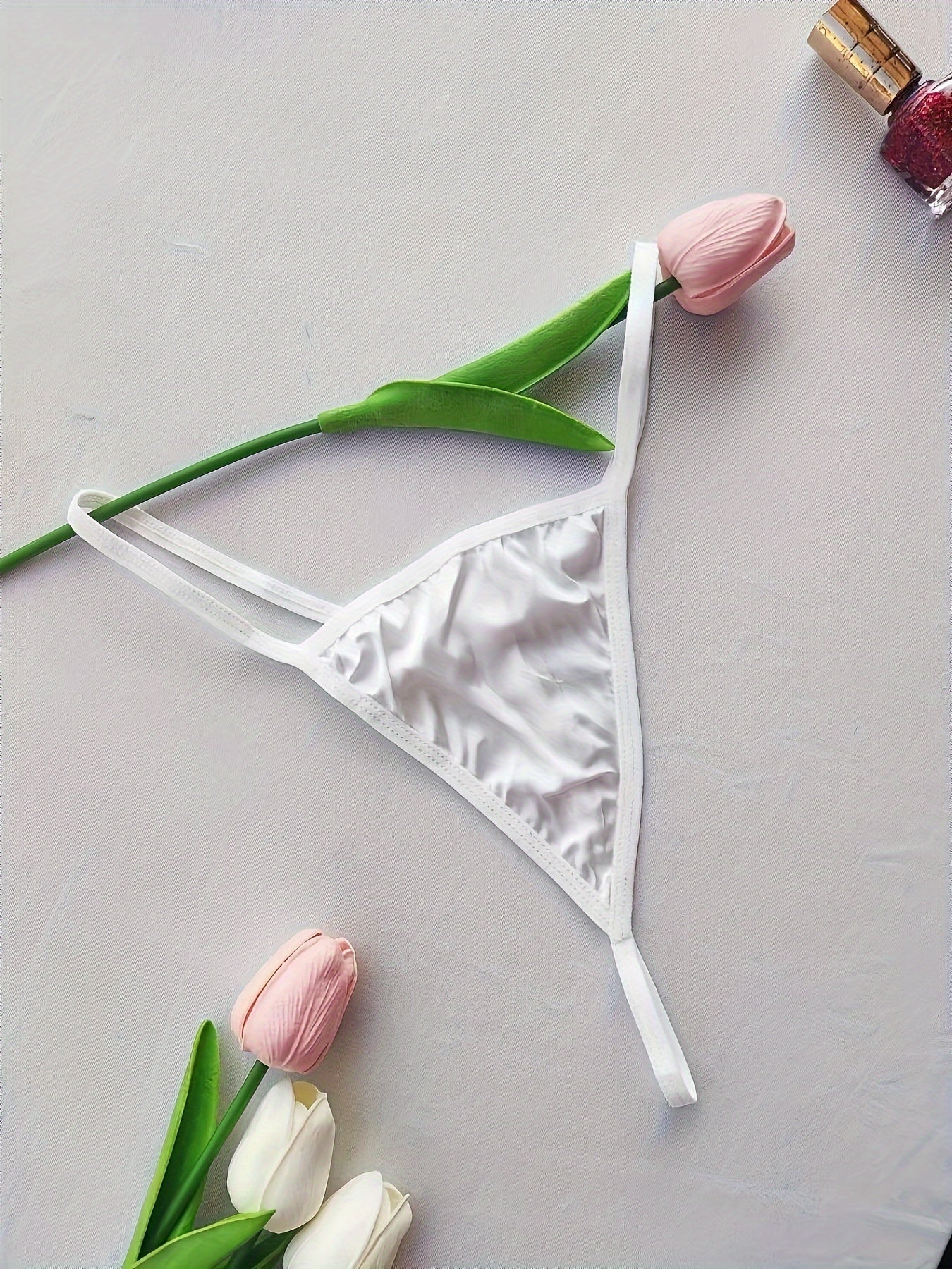 Basic thongs, semi-sheer panties, and sexy lingerie for women.