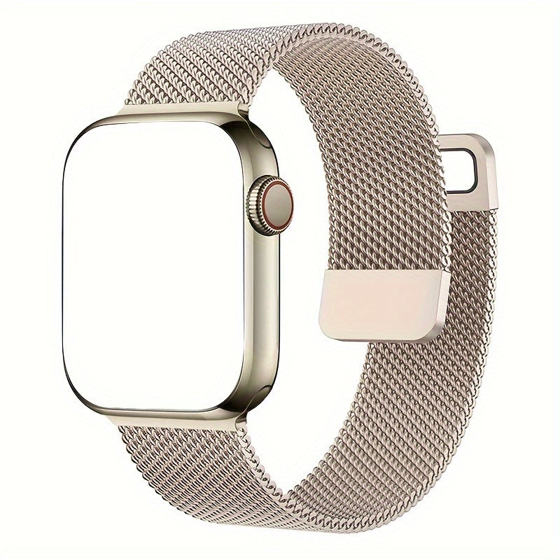 Apple Watch Series 9, Ultra 2, SE, Ultra 8, 7, 6, 5, 4, 3, 2, 1 uchun zamonaviy zanglamas po'latdan yasalgan to'rli magnit qopqoq bilaguzuklar - 38mm, 40mm, 41mm, 42mm, 44mm, 45mm, 49mm bilan mos keladi - Ayollar va Erkaklar uchun uniseks dizayn